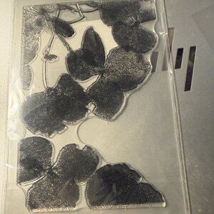 Floral Unmounted Rubber Stamps  (2)